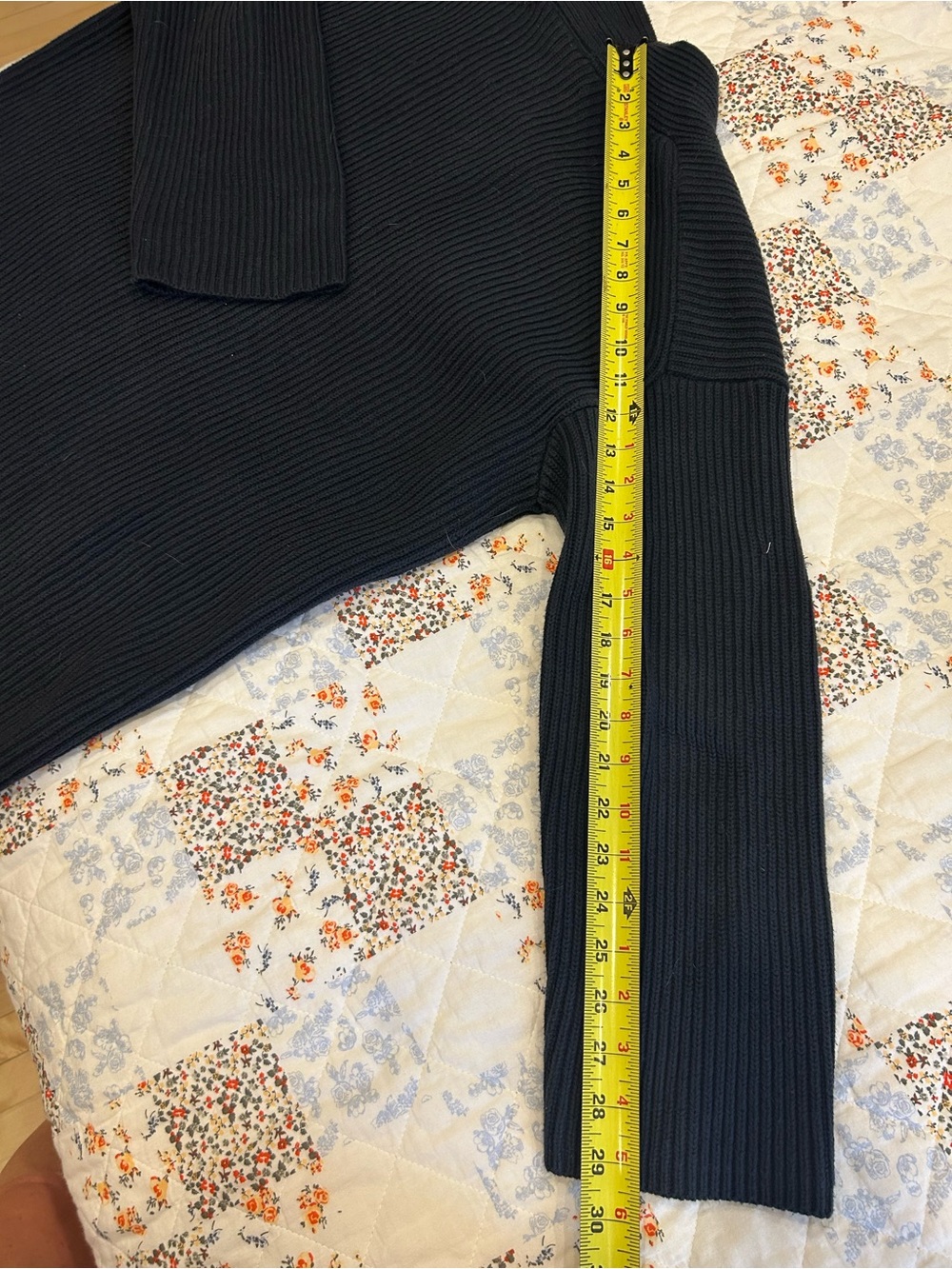 Part two Dark Navy Ribbed Open Cardigan - Picture 10 of 10